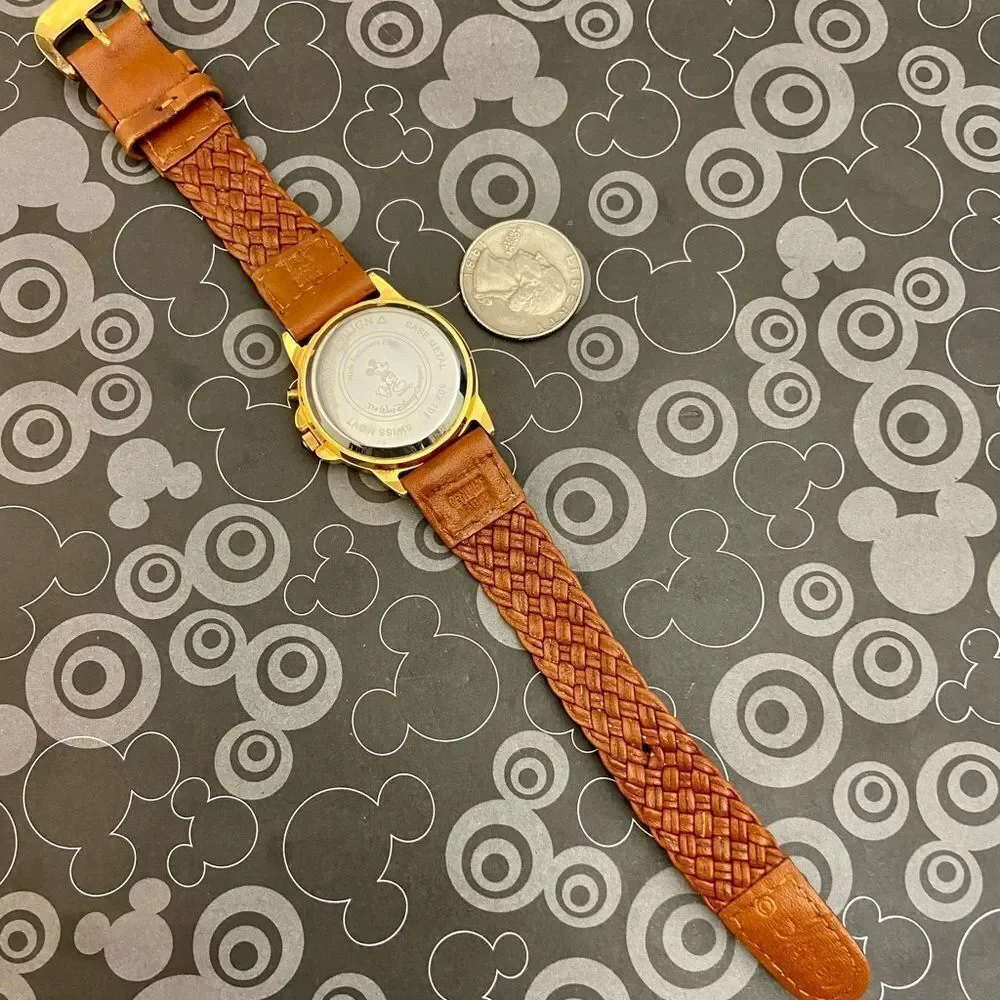 Vintage Disney Pocahontas Musical Swiss Quartz Watch Plays “Colors of the Wind” - Picture 10 of 16